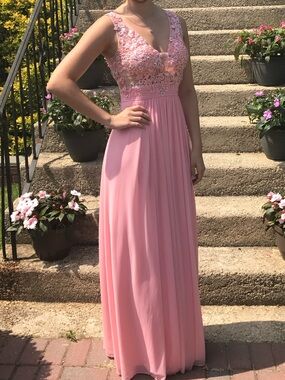 Jovani Light Pink Evening Dress